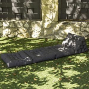 Matelas De Sol Modulable En Coton Gris Fonc&eacute; - Neuf