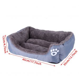 Hjlian Coussin De Couchage Doux Et Chaud Pour Chien Et Chat (Gris) - Neuf