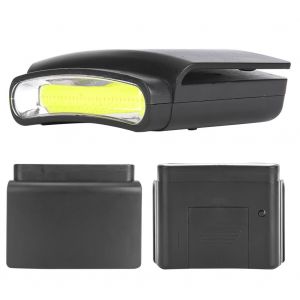 Lampe à Pince Pour Chapeau, Phare Led Cob Portable En Plastique, Mini Lampe Flash D'extéRieur - Neuf