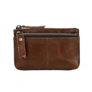 En Cuir Avec Fermeture &Agrave; Glissi&egrave;re Porte-Monnaie Une Pi&egrave;ce De Trois-Fermeture &Agrave; Glissi&egrave;re Porte-Monnaie Pour Les Cartes De Cr&eacute;dit Et De La Tr&eacute;sorerie De Pi&egrave;ce De Monnaie De L'Organisateur - Neuf