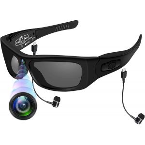 Subzonal-Lunettes De Sport Cam&eacute;ra 1080p - Action Cam Bluetooth Avec Appel & Musique - Cam&eacute;ra Sportive Hd R&eacute;sistant Aux &Eacute;claboussures (Ipx4) - 100 Min Autonomie - Pour V&eacute;lo/Moto/Randonn&eacute;e/Ski - Neuf