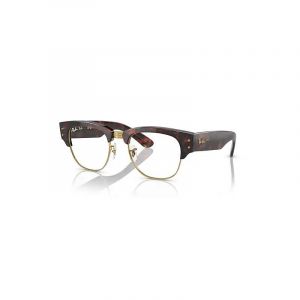 Ray-Ban Mega Clubmaster Optics Monture Écaille Verres Incolore Polarisé 50-21 - Neuf