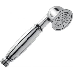 meimie-Pommeau De Douche Rétro,En Laiton Chromé,Style Vintage,Rétro,Couleur Chromée,Style Rétro,Nostalgie,Avec Téléphone (17 Cm De Long,5 Cm De Diamètre) - Neuf
