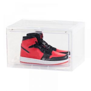 Boîte à chaussures de protection Boîte pour chaussures de sport Boîte empilable translucide Sh - Neuf