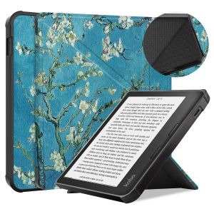 Coque pour Kobo Libra 2 (7 Pouces) eBook,Etui Housse de Protection pour Kobo Libra 2 (7 Pouces) eReader,Veille/R&eacute;veil Automatique Protection Cas - Neuf