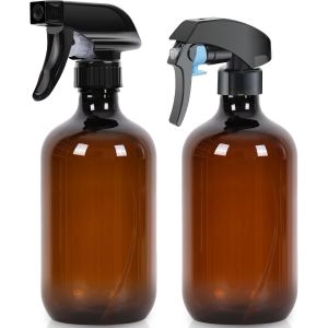 KALANKA-Brumisateur Eau Vaporisateur Cheveux Pulverisateur A Main Pulvérisateur Jardin, 2Pcs 500ml Vide Vaporisateur Plante, Flacon Spray Vide Bouteille, Spray Cheveux Bouclés (Brun) - Neuf