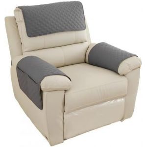 UAA-2 Pièces Canapé Bras Couvre Protecteurs Housse Accoudoir Canapé Couvre Accoudoirs Housses De Fauteuil pour Maison Salon Chambre Protection Elastique avec 10 Clous De Fixation-Gris - Neuf