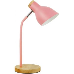 Lampe de Table Coulissante Réglable en Métal pour Enfants Chambre, Salon, Lecture Prise E27 (Couleur Rose) - Neuf