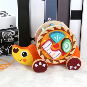 Gar&ccedil;ons Filles B&eacute;b&eacute; Tout-Petits Tirer Escargot H&eacute;risson Animal Remorque Voiture &Eacute;ducatif Toy_Fox * - Neuf