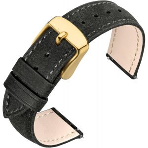 Kal-Bracelet De Montre Pour Homme Et Femme, Bracelets En Cuir Vintage À Dégagement Rapide 18mm 19mm 20mm 21mm 22mm - Neuf