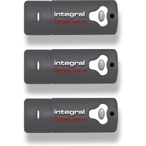 Clé Usb 8Go Crypto-197 256-Bit 3.0 Usb Mémoire Flash Drive Cryptée - Certifiée Selon La Norme Design Étanche À Double Couch -3Pk Xts-Aes[CLE8111329] - Neuf
