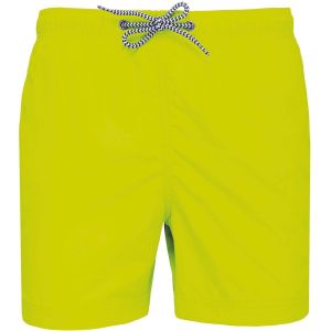 Short De Bain Homme - Pa168 Jaune Fluo - Neuf