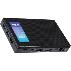 CHECARZHN--NO1-Quieter4C Mini Pc Sans Ventilateur N150 (Jusqu'À 3,6Ghz, 4C/4T) 32Go Lpddr4X 512Go Stockage Micro Ordinateur De Bureau Triple Affichage Double Hdmi Pour Home Cinéma/Commercial/Bureau - Neuf