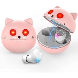 KAL-Écouteur Bluetooth Sans Fil, Oreillette Bluetooth Sans Fil, 36H D`Autonomie Bluetooth 5.0 Réduction Du Bruit Des Appels Contrôle Tactile Étanches Ipx5 3D Hi-Fi Son Stéréo Android/Ios, Rose - Neuf