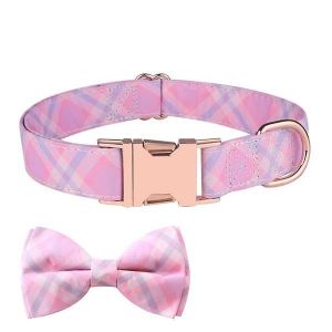 Collier Pour Chien Avec N?ud Papillon Chic Et Confortable - Accessoire Élégant Et Réglable Pour Petits, Moyens Et Grands Chiens - Neuf