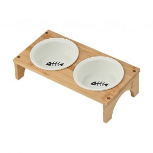 Gamelle Surelevee Pour Chien, Anti-Fuite, Adaptee Aux Moustaches, Fournitures Pour Animaux De Compagnie, Bo&icirc;te De Voyage Interieure - Neuf