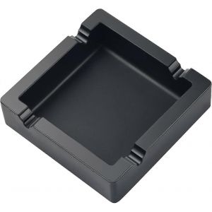 Cendrier à cigares Grands cendriers pour cigarettes à l'extérieur Grand Noir 4 Reste à double usage en silicone incassable - Neuf