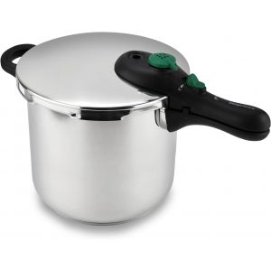 SUBZONAL-Dyc - Autocuiseur Rapide 7.5L, Acier Inoxydable 18/10, 5 Syst&egrave;mes de S&eacute;curit&eacute;, Utilisation Facile, Compatible avec Tous Types de Cuisini&egrave;res, Induction - Neuf