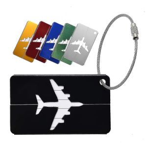 Étiquettes De Bagages Pour Valises,Paquet De 6 Étiquettes De Bagages Étiquettes De Valise En Alliage D'aluminium Avec Boucle En Acier (Couleur Aléatoire) Szkydv-Yuhao - Neuf