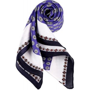 Nbgcm-Foulards Homme Masculin Bandana Carré Doux Paisley Foulard Seidig Écharpe Attacher Lisse Banquet Ascot Costume Mouchoir - Neuf
