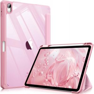 Coque pour iPad Air 11 Pouces M3/M2 (2025/2024), iPad Air 5/4 10.9 Pouces (2022/2020) - [Rangement de Stylet] Housse Transparente Claire Etui Antichoc Veille/R&eacute;veil Auto, Rose Sakura - Neuf
