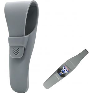 ERYI-Étui De Rangement Pour Rasoir, Étui De Voyage Pour Rasoir, Étui De Rangement Portable, En Silicone, Étui De Rangement Pour Rasoir, Étui De Voyage Pour Rasoir, Étui De Voyage, Gris - Neuf