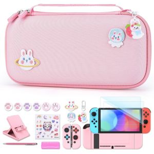 NS Switch Accessories Bundle,Pink,Modern - Neuf