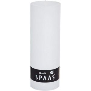 KALANKA-SPAAS Bougie Pilier rustique non-parfumée 68/190 mm, ± 95 heures - blanc - Neuf