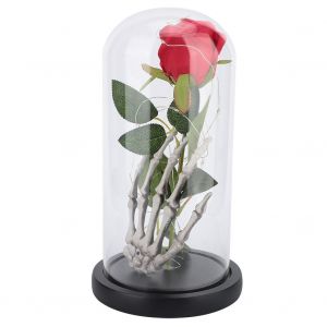 Hjlian Fleur De Rose Avec Base En Verre, Cadeau De Mariage Pour La Saint-Valentin #2 - Neuf