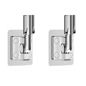 Support de douche libre perforé 2 pièces Support de douche universel universel salle de bain support de douche réglable f - Neuf