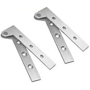 2 Charni&egrave;res Pivotantes Invisibles En Acier Inoxydable, Rotation &Agrave; 360 Degr&eacute;s, 10 Cm (4 Pouces) - Neuf