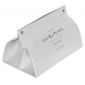 Boîte à mouchoirs Porte-mouchoirs Étui à mouchoirs Serviette en cuir PU Papier Distributeur de sacs Maison Voiture Décor A-B - Neuf