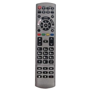 Telecommande de remplacement N2QAYB001115 compatible avec les televiseurs Panasonic, telecommande universelle a piles - Neuf