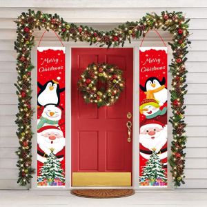 Ext&eacute;rieure Banni&egrave;res De No&euml;l: No&euml;l Trio De No&euml;l, Les Enseignes, Banni&egrave;res De No&euml;l, De No&euml;l D&eacute;corations De Porte - Neuf