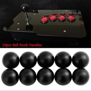 10pcs tour universel tracteur machine en plastique rond boule bouton poign&eacute;e (noir AM6 * 20) - Neuf