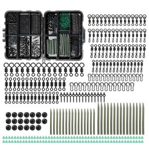 Ensemble De Materiel De Peche Avec Detecteur De Touche, Jeu D'hame&ccedil;ons, Cannes, Emerillons, Plombs Et Organisateur - Neuf