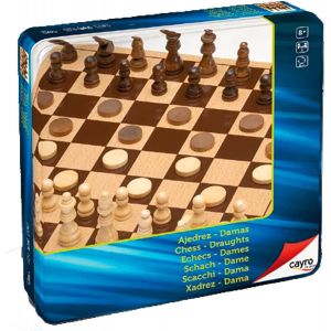 Eryi-Juguetes Sl - 751 - Jeu De Société - Jeux 2x1 - Dames/Echecs - Neuf