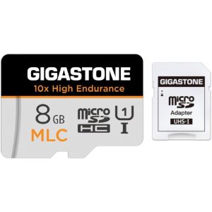 [10x Haute Endurance] Industriel MLC Carte Mémoire 8 Go, pour Caméra de Surveillance, Dashcam, 4K Vidéo, Vitesse 85 Mo/s, U3 V30 [5 Ans Récupération de données Gratuite] - Neuf
