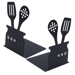 Multifonctionnel serre-livres Set de 2 - D&eacute;corative en M&eacute;tal supports de livres avec anti-D&eacute;rapant de Conception pour la Maison et le Bureau, Cadeau Id&eacute;al pour les Amoureux du Livre - Neuf