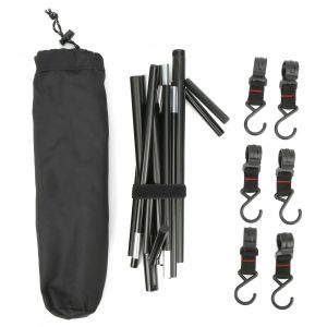 Support Pliable Pour Equipement De Camping En Plein Air, Avec 6 Crochets - Neuf