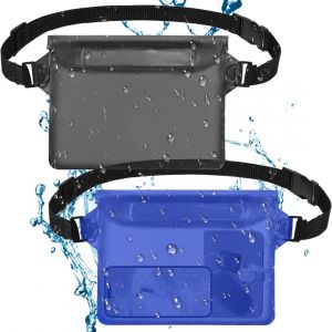 Kalanka-Sac Étanchesac Étanche Avec Sangle Ajustable, Protège Téléphone/Argent/Carte/Clés, Idéal Pour La Natation,La Plage,Les Sorties En Bateau,Le Ski Etc. Set De 2 Pièces - Neuf