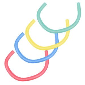 Lot De 4 Nouilles De Piscine Colorées Pour Enfants - Flotteur En Tube De Mousse Pour Des Jeux D'eau Amusants, Des Entraînements De Natation Et Des Projets De Bricolage - Léger Et Sûr ! - Neuf