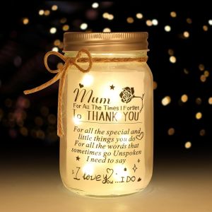 Senior-Veilleuse Mason Jar - Cadeau De Fête Des Mères Pour Maman De La Part De Sa Fille, Fils, Enfants, Cadeau De Noël, D'anniversaire Pour Maman, Meilleure Maman (Pour Maman)[L2662] - Neuf