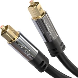 12,5m C&acirc;ble Audio Num&eacute;rique Optique/C&acirc;ble Toslink Fibre Optique Pour Home Cin&eacute;ma,Ps4,Xbo - Neuf