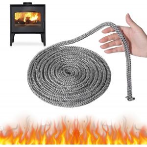 QUSA-Joint Insert Chemin&eacute;e 8Mmx 2.5M Joint Chemin&eacute;e 8Mm Joint Vitre Insert Chemin&eacute;e Joint De Chemin&eacute;e Insert Joint Poele A Bois Joint Pour Poele A Bois Joint En Fibre De Verre Pour Chemin&eacute;e (&iquest; 8Mm X - Neuf