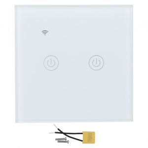 XYONG Interrupteur Wi-Fi intelligent, telecommande sans fil bidirectionnelle pour telephone portable DS-101-2 200-240 V CA - Neuf