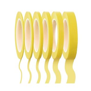 6 rouleaux de ruban adh&eacute;sif 1/16,7/10,1/8,1/4,1/2,3/4 pouces x 55 verges,ruban de masquage Fineline,peintres ruban de masquage automobile-haoyi - Neuf