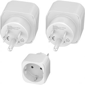 Jgd-Lot De 2 Adaptateurs Espagnols Vers Am&eacute;ricains, Espagnols 2 Broches Europe Vers 3 Broches Am&eacute;ricains, Adaptateur De Voyage De Type B, Pour &Eacute;tats-Unis, Canada, Mexique, Colombie, Tha&iuml;lande (Pack 2 - Neuf