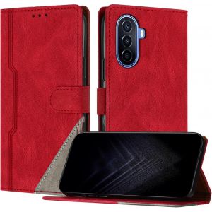 KAL-&Eacute;tui Pour Huawei Nova Y70 / Enjoy 50, Housse En Cuir Pu Avec [Protection Antichoc Tpu] [Fonction Support] [Porte-Cartes ] Antichoc Magn&eacute;tique Coque Pour Huawei Enjoy 50 - Vert - Neuf