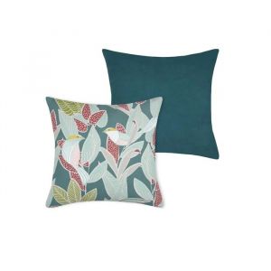 Housse De Coussin 40 X 40 Cm Rossignol Vert - Neuf